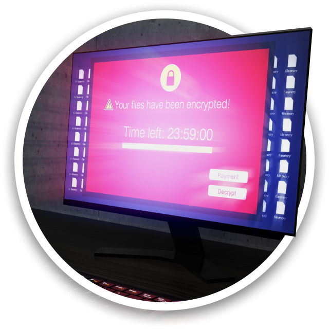 ランサムウェア画面